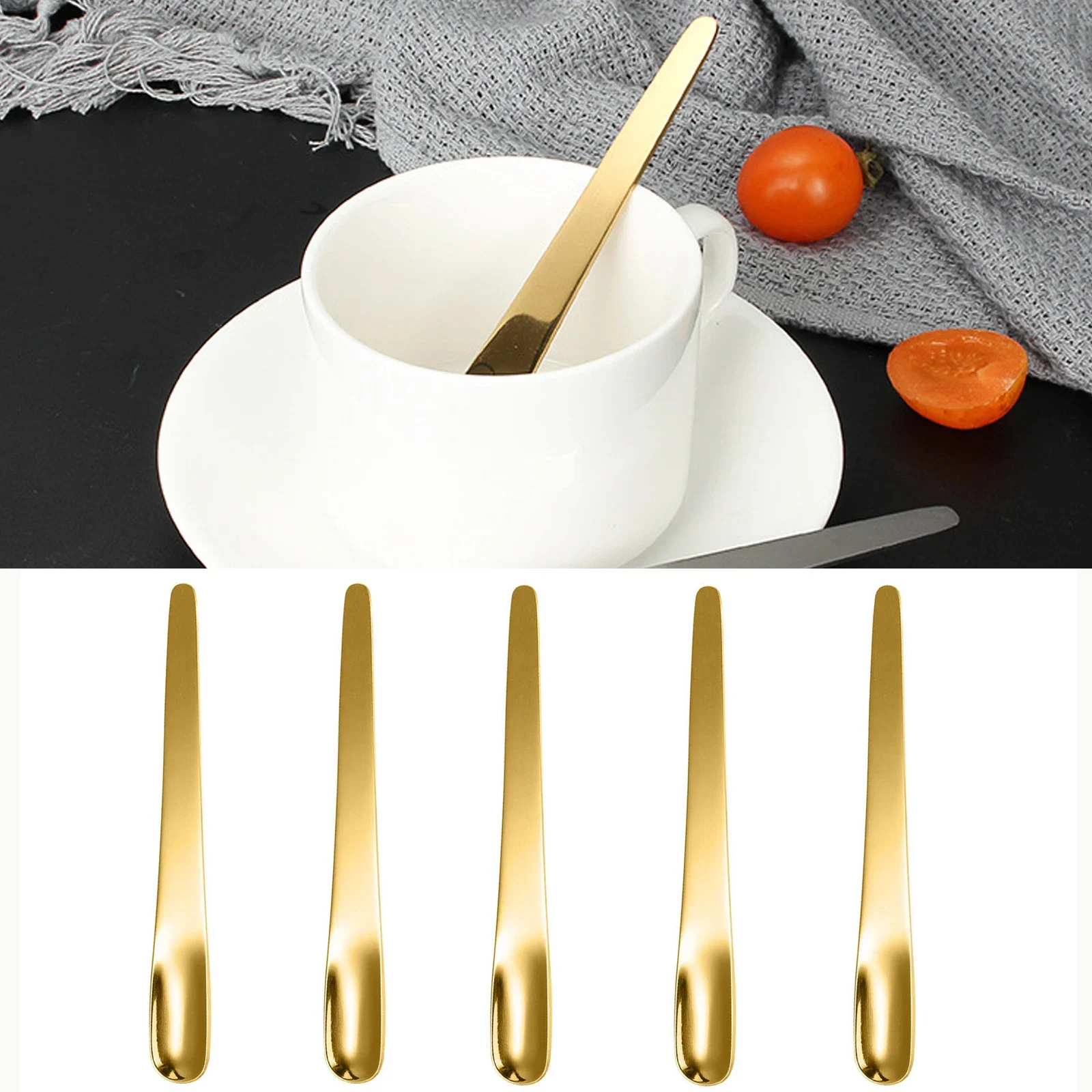 Kitchen Appliances For Restaurant - 디저트용 스테인레스 스틸 커피 스푼 플랫