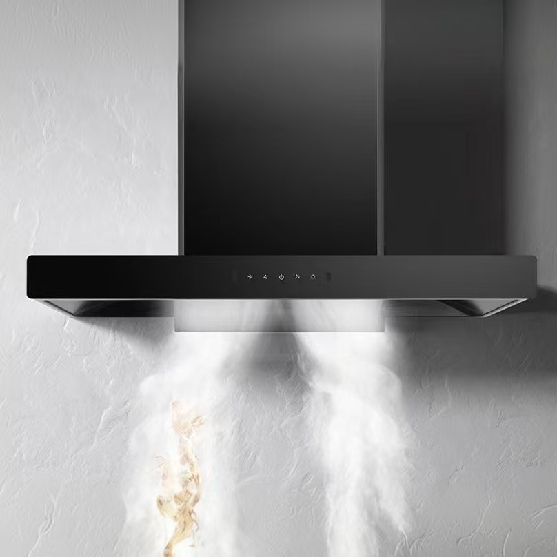 Kitchen Appliances In English - 900mm 고급형 유리 패널 레인지 후드(영국형)