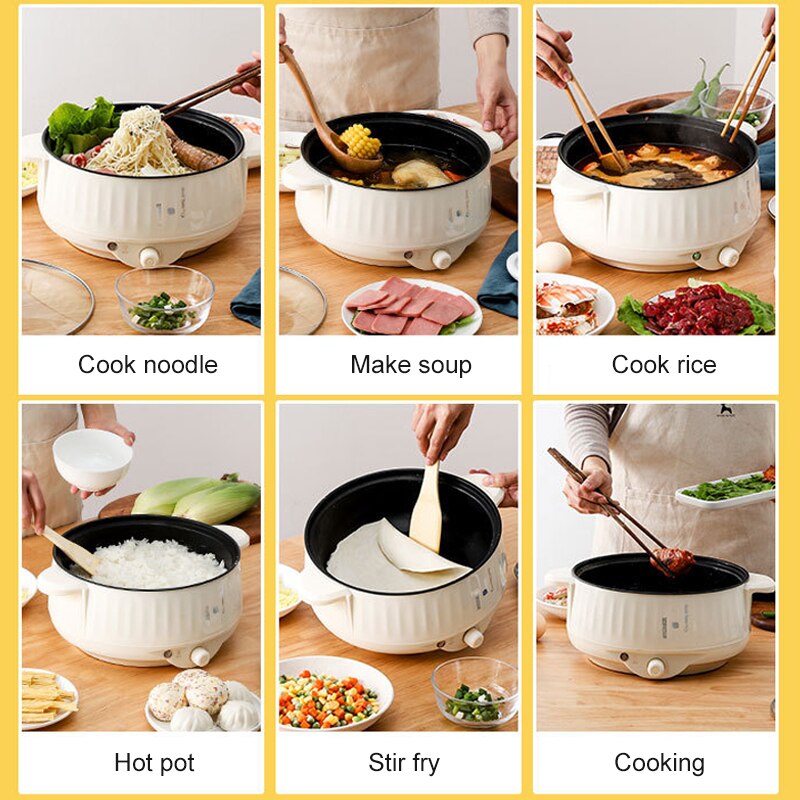 220V 멀티 쿠커 싱글/더블 레이어 전기 냄비 1-2 - Kitchen Appliances Sales 리뷰 및 가격
